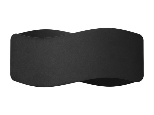 Kinkiet LED z zakrzywionym profilem w czarnej wersji