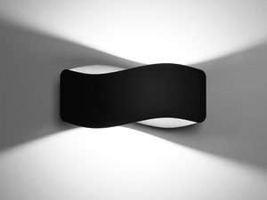 Miniaturka 2 - Czarno-biały kinkiet LED o nowoczesnym organicznym designie