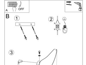 Miniaturka 6 - Rysunek montażowy kinkietu LED z zakrzywionym panelem