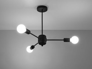 Miniaturka 2 - Lampa sufitowa z trzema ramionami w stylu industrialnym