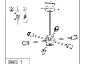 Miniaturka 7 - Techniczny rysunek żyrandola