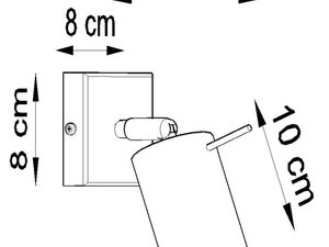 Miniaturka 6 - Schemat techniczny kinkietu LED