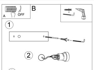 Miniaturka 4 - Instrukcja montażu kinkietu LED z półkolistą osłoną
