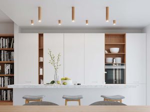 Miniaturka 4 - Nowoczesna kuchnia z listwami LED zamontowanymi przy suficie