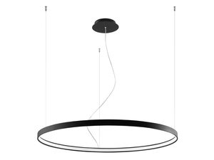 Miniaturka 43 - Okrągła lampa LED nad salonem w stylu glamour