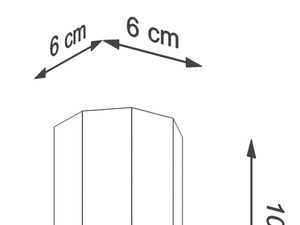 Miniaturka 5 - Wymiary tuby LED 10 cm x 6 cm – drewniana oprawa
