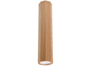 Miniaturka 7 - Nowoczesna lampa sufitowa LED w drewnianym cylindrze