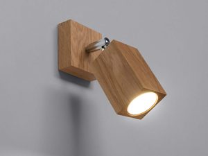 Miniaturka 2 - Drewniany kinkiet LED o klasycznym nachyleniu