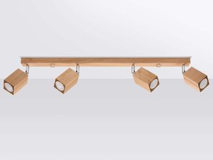 Miniaturka 1 - Drewniane reflektory LED w minimalistycznym wnętrzu