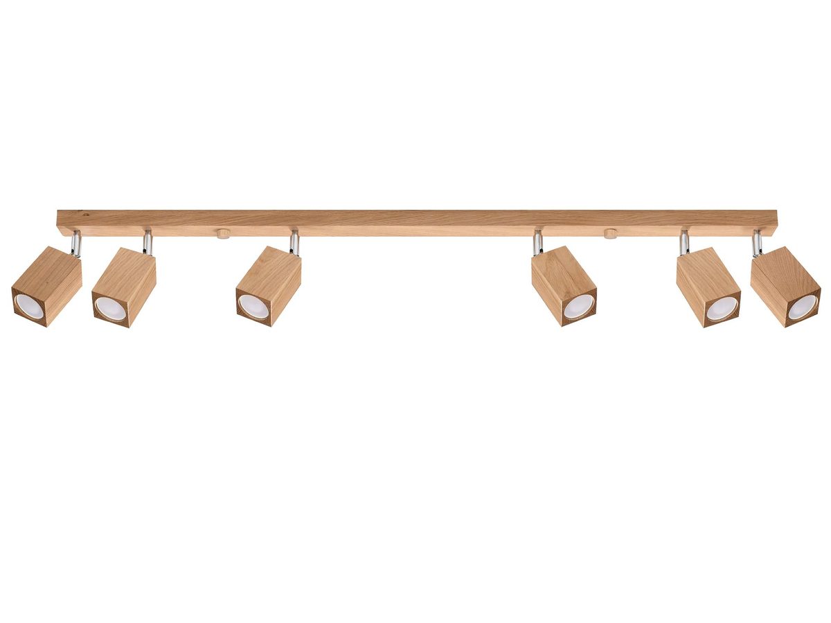 Plafon w stylu skandynawskim Plafon KEREN 6 dąb