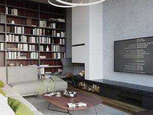 Miniaturka 17 - Lampa LED wisząca z podwójnym pierścieniem do stylowego salonu