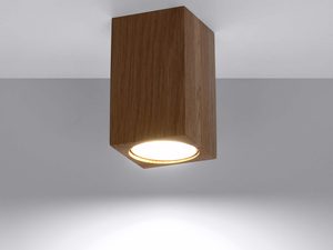 Miniaturka 2 - Kinkiet LED z drewna o ciepłym świetle skierowanym w dół