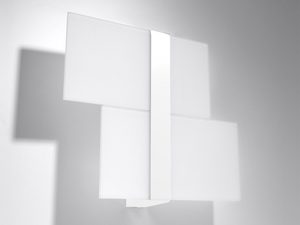 Miniaturka 4 - Plafon LED z białym wykończeniem, forma krzyżowa