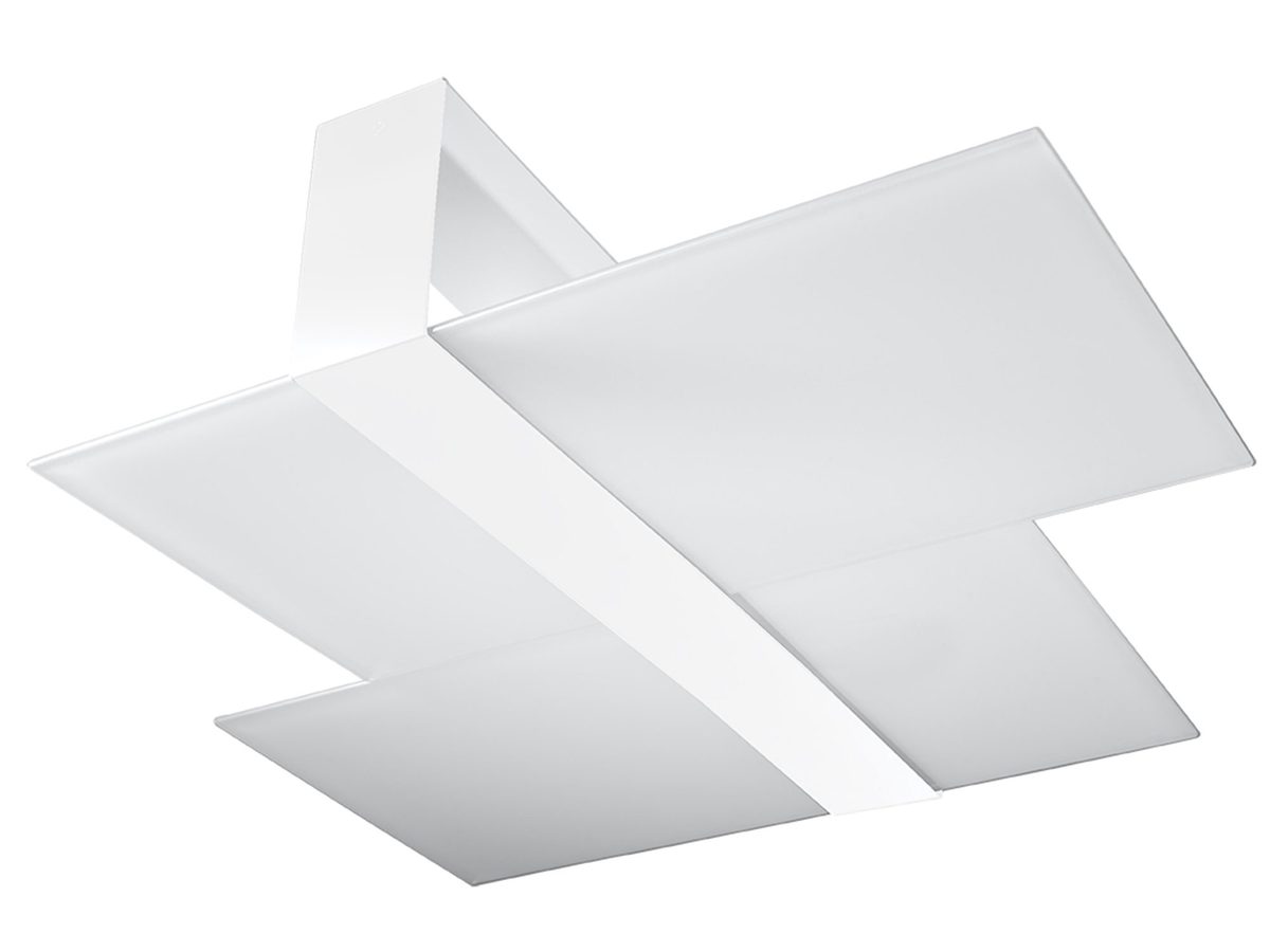 Plafon stalowy z szkłem nowoczesny MASSIMO