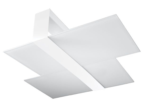 Plafon LED z panelami oświetleniowymi w minimalistycznym stylu