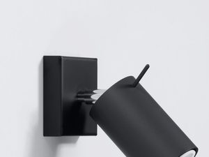 Miniaturka 4 - Designerski kinkiet LED czarny do minimalistycznego wnętrza