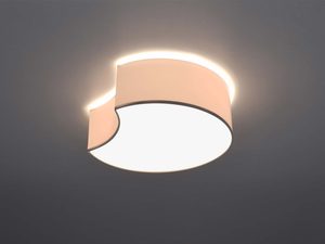 Miniaturka 2 - Okrągły plafon LED z podświetleniem w formie półksiężyca