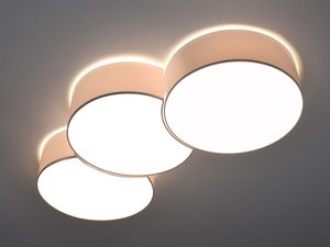 Miniaturka 2 - Nowoczesna lampa LED z podświetleniem pośrednim – okrągłe panele