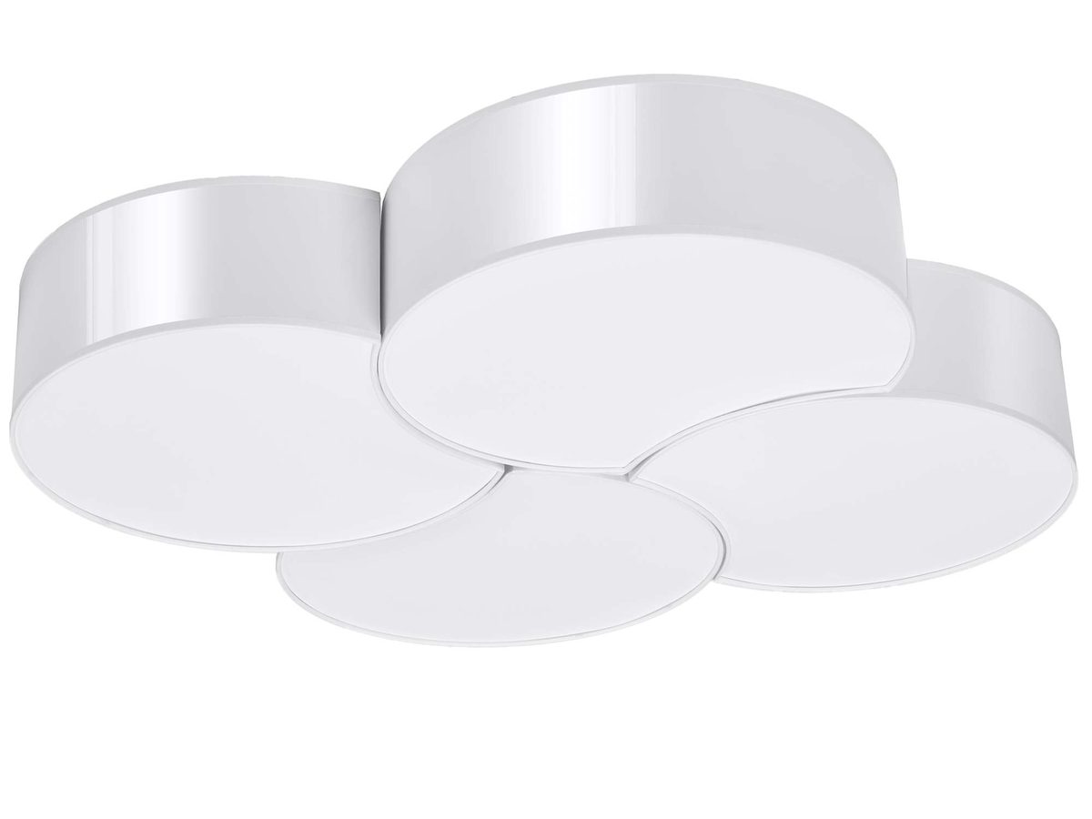 Nowoczesny Plafon 8 żarówek DRACO 4 biały