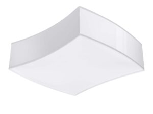 Miniaturka 8 - Nowoczesna lampa sufitowa LED z zaokrąglonymi krawędziami i światłem pośrednim