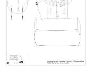 Miniaturka 7 - Instrukcja techniczna lampy łukowej – montaż sufitowy