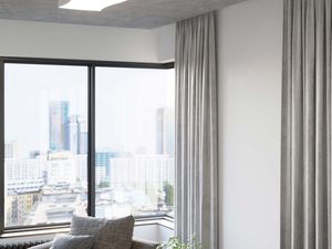 Miniaturka 5 - Salon z dwoma białymi lampami prostokątnymi na suficie