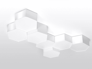 Miniaturka 4 - Biała geometryczna kompozycja świetlna LED do nowoczesnych wnętrz