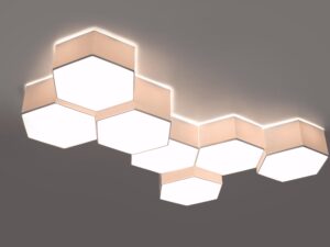Miniaturka 5 - Plafony LED w układzie plastra miodu z podświetleniem brzegowym