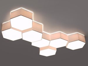 Miniaturka 5 - Kompozycja świetlna LED w stylu skandynawskim z ciepłym światłem