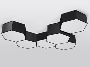 Miniaturka 4 - Designerski sufitowy panel LED w czarno-białej formie