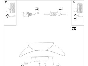 Miniaturka 3 - Instrukcja montażu plafonu LED z sześciokątną podstawą
