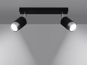 Miniaturka 5 - Lampa sufitowa z dwoma punktami LED o regulowanym kącie świecenia