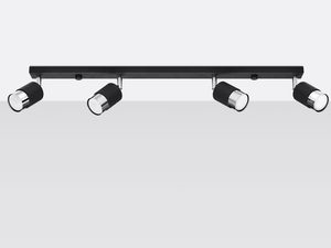 Miniaturka 4 - Designerska szynowa lampa LED z czterema reflektorami