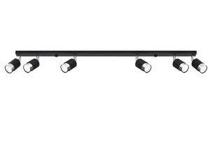 Miniaturka 8 - Designerska czarna szynoprzewodowa lampa LED do salonu na białym tle