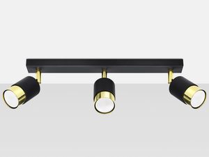 Miniaturka 4 - Lampa szynowa czarna LED z regulowanymi reflektorami