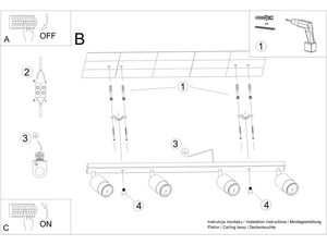 Miniaturka 7 - Minimalistyczna szynowa lampa LED z reflektorami