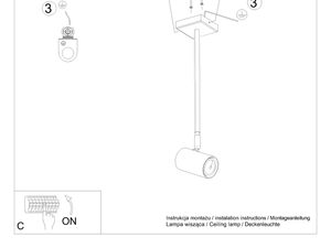 Miniaturka 7 - Instrukcja montażu pojedynczego reflektora na przewodzie
