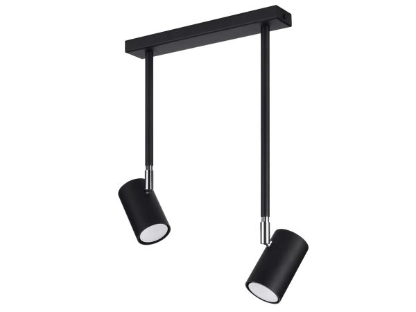 Lampa sufitowa z dwoma reflektorkami