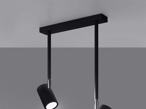 Miniaturka 2 - Reflektorowa lampa natynkowa w wersji czarnej – styl techniczny