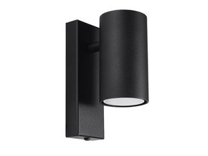 Miniaturka 1 - Kinkiet czarny o prostym geometrycznym kształcie, styl loftowy