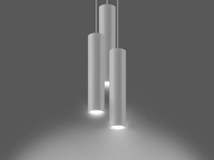 Miniaturka 5 - Nowoczesna lampa sufitowa z białymi kloszami LED