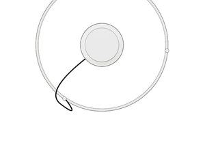 Miniaturka 34 - Schemat techniczny okrągłej lampy LED o średnicy 55 cm