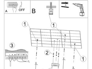 Miniaturka 36 - Schemat montażu lampy LED do sufitu
