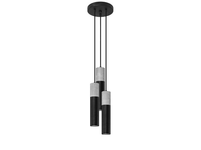 Stylowa Lampa Loftowa XANADU 3P Stal Beton