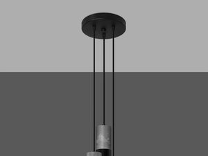 Miniaturka 5 - Designerska lampa wisząca z trzema cylindrycznymi kloszami