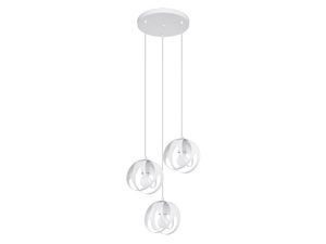 Miniaturka 8 - Lampa wisząca z kulistymi kloszami w nowoczesnej aranżacji