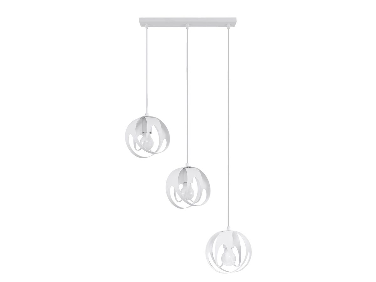 Awangardowa Stalowa Lampa Wisząca TUNDRA 3L