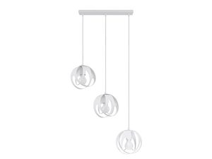 Miniaturka 8 - Lampa wisząca z trzema mlecznymi kulami LED do nowoczesnego wnętrza