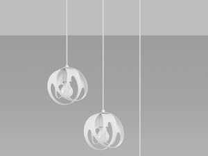 Miniaturka 1 - Trzy punktowa lampa sufitowa z białymi kulami LED