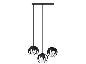 Miniaturka 3 - Designerska lampa wisząca LED z czarnymi szklanymi kulami